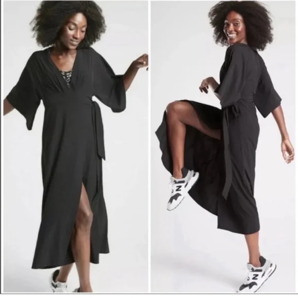 wrap dress wedding Odana's | Garnet Red Wrap Maxi Dress